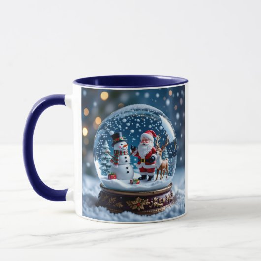 Christmas Snow Globes Personalized Tasse (Links)