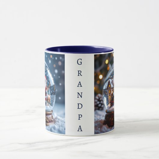 Christmas Snow Globes Personalized Tasse (Zentrum)