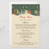 CHRISTMAS SNOW SCENE | MENÜ CHRISTMAS PARTY (Vorne/Hinten)