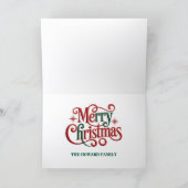 Christmas Snow Swan Holiday Card Feiertagskarte (Innenseite)