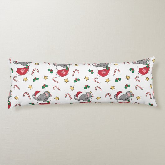Christmas Snow Winter Animals Classic Seitenschläferkissen (Rückseite)