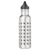 Christmas Snowflake And Shy Red Berry Edelstahlflasche (Links)