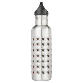 Christmas Snowflake And Shy Red Berry Edelstahlflasche (Rechts)