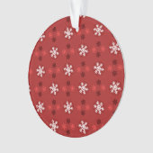 Christmas Snowflake Art Pattern Ornament (Vorderseite)