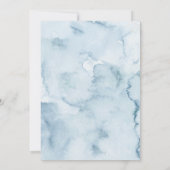 Christmas Snowflake clothesline Baby Shower Einladung (Rückseite)