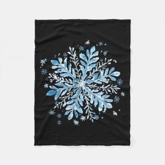 Christmas Snowflake - Cute Winter Vibe For Holiday Fleecedecke (Vorderseite)