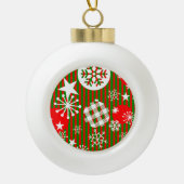 Christmas Snowflake Framed Ornament (Vorderseite)