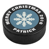 Christmas Snowflake Hockey Puck (3/4)