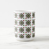 Christmas Snowflake Mandala Kaffeetasse (Mittel)