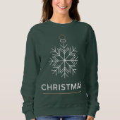 Christmas Snowflake Ornament Sweatshirt (Vorderseite)
