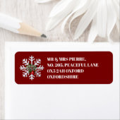 Christmas Snowflake & Shy Red Berry Address Label (Insitu)