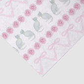 Christmas Snowflakes and Trees Seidenpapier (Detail)