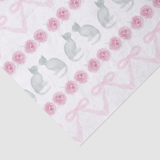 Christmas Snowflakes and Trees Seidenpapier (Detail)