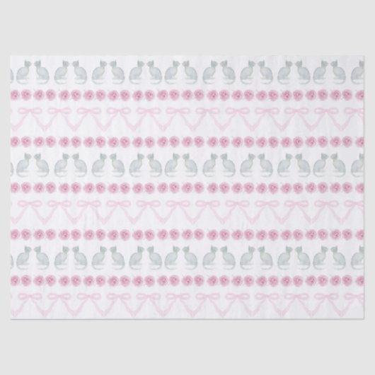 Christmas Snowflakes and Trees Seidenpapier (Vorderseite)