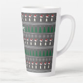 Christmas Snowflakes, Santa Dog, Tree Milchtasse (Rechts)