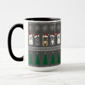 Christmas Snowflakes, Santa Dog, Tree Tasse (Links)