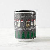 Christmas Snowflakes, Santa Dog, Tree Tasse (Zentrum)