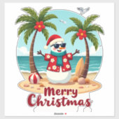 christmas Snowman (3) Aufkleber (Blatt)