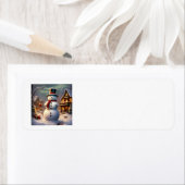 Christmas Snowman Address Labels (Insitu)