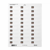 Christmas Snowman Address Labels (Vorne)