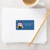 Christmas Snowman Address Labels Adressaufkleber (Insitu)