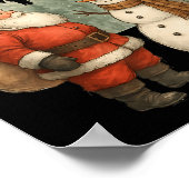 Christmas Snowman And Santa He Was Made Snow Poster (Ecke)