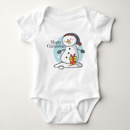 Christmas Snowman Baby Bodysuit Baby Strampler