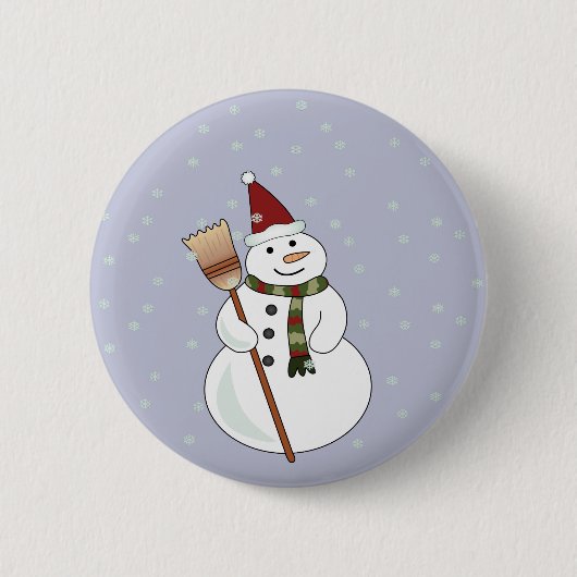 Christmas Snowman Button (Vorderseite)
