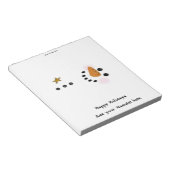 Christmas Snowman Candy Bar Wrapper Gastgeschenk Notizblock (angewinkelt)