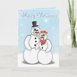 Christmas Snowman Card Feiertagskarte
