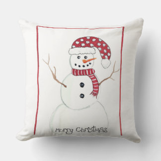 Christmas Snowman Cotton Throw Kopfkissen Kissen
