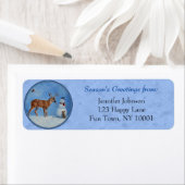 Christmas Snowman Dee Niedlich Bunny Blue (Insitu)