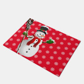 Christmas Snowman Doormat Fußmatte (Schrägansicht)