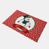 Christmas Snowman Doormat Fußmatte (Schrägansicht)