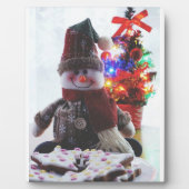 CHRISTMAS SNOWMAN FOTOPLATTE (Vorderseite)