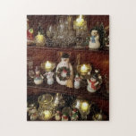 Christmas Snowman FUN Foto Puzzle<br><div class="desc">Ich habe dieses lustige Weihnachts-Puzzle aus einem Foto meines China-Kabinetts erstellt. Das Foto zeigt meine Snowman-Kollektion mit Kristallkerzenhaltern. Dieses Rätsel wäre ein nachdenkliches Geschenk für alle,  die Schneemänner Lieben.</div>