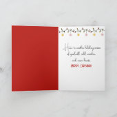 Christmas Snowman Ice Skaten Feiertagskarte (Innenseite)