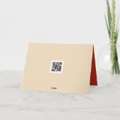 Christmas Snowman In a Chocolate Martini Karte (Rückseite)