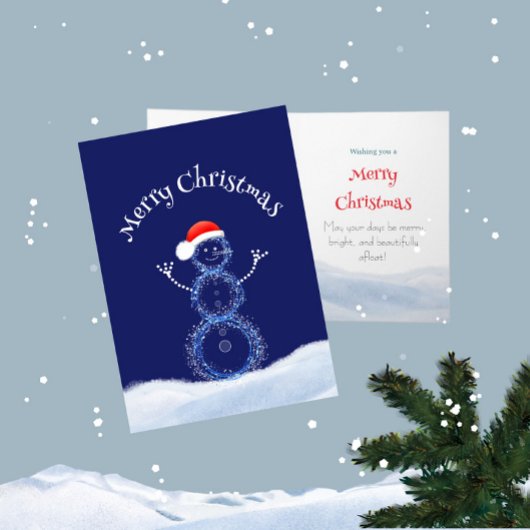 Christmas snowman karte