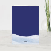 Christmas snowman karte (Rückseite)