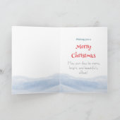 Christmas snowman karte (Innenseite)