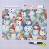 Christmas Snowman Kids Seidenpapier (Handwerk)