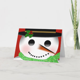 CHRISTMAS - SNOWMAN - KINDER FEIERTAGSKARTE