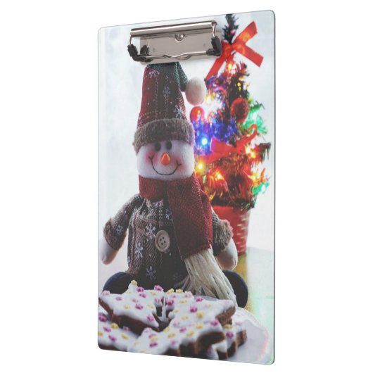 CHRISTMAS SNOWMAN KLEMMBRETT (Links)