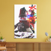 CHRISTMAS SNOWMAN LEINWANDDRUCK (Insitu (Wohnzimmer))