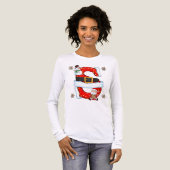 Christmas Snowman Letter S Personalized Sweater De Tri-Blend Shirt (Vorderseite voll)