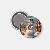 Christmas Snowman Magnet (Vorderseite/Rückseite)