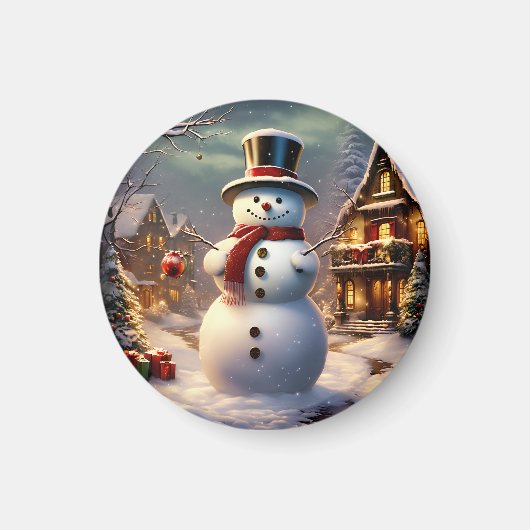 Christmas Snowman Magnet (Vorne)