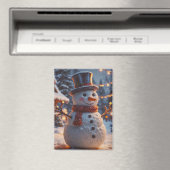 Christmas Snowman Magnet (In Situ (Geschirrspüler))