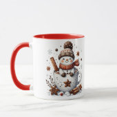 Christmas Snowman Mug, Hot Cocoa Festive Winter Ar Tasse (Links)